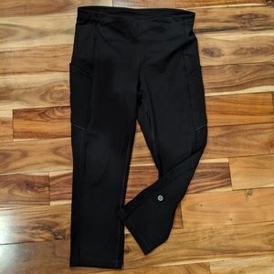 Lululemon Black Pace Rival Crop